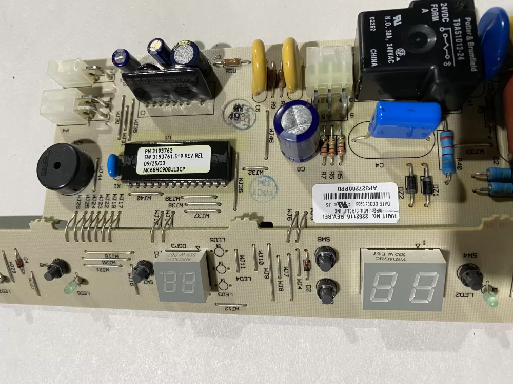 Whirlpool Kenmore 2220514 Refrigerator Control Board AZ138288 | BK2377