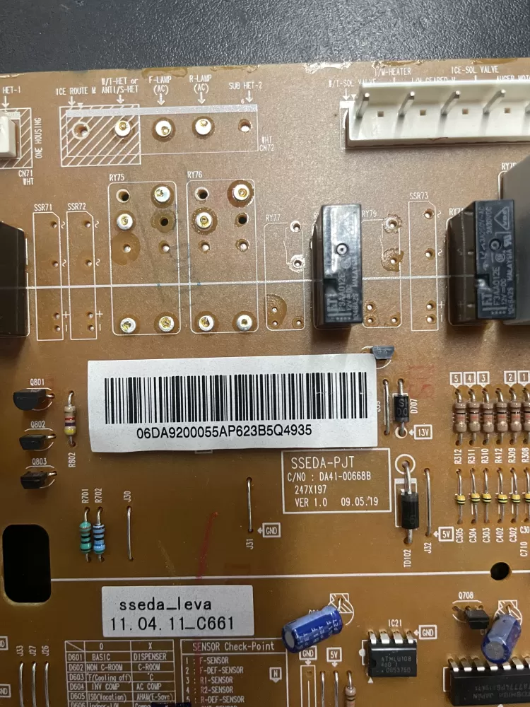 Samsung AP4909012 DA92-00055A Refrigerator Control Board AZ18822 | WM1243