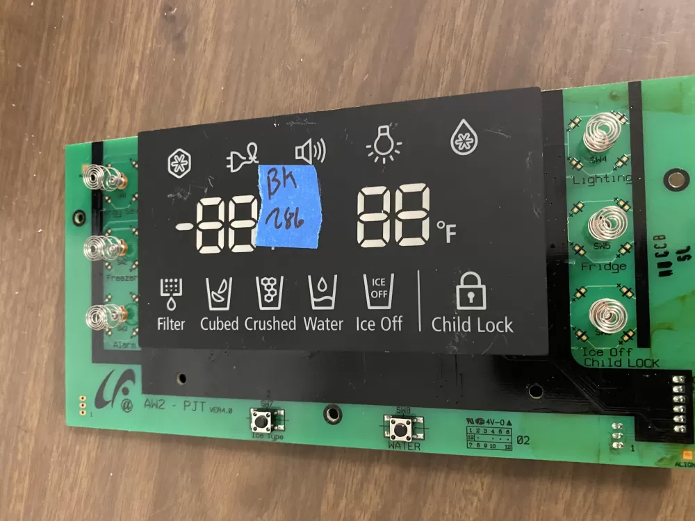 Samsung DA41-00540J Refrigerator Control Board Display AZ31725 | BK286