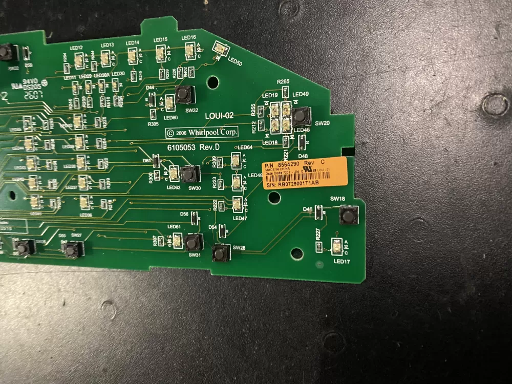 Whirlpool Maytag Kenmore 8564290 8565349 Washer Control Board AZ27957 | BK280