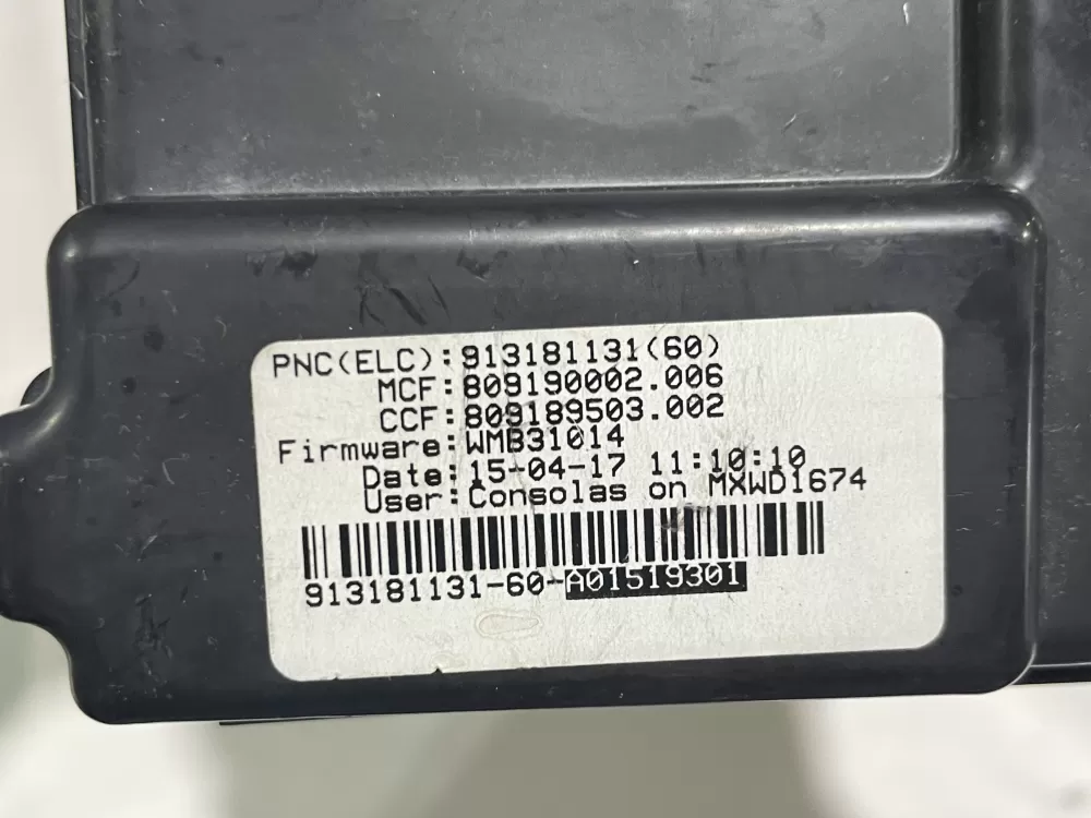Frigidaire A01519301 Washer Dryer Combo  Control Board AZ150297 | Wm1877