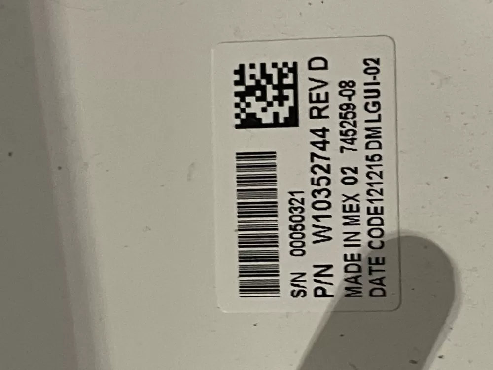 Whirlpool W10269601 W10352744 WPW10352744 Washer Control AZ26465 | WMV23