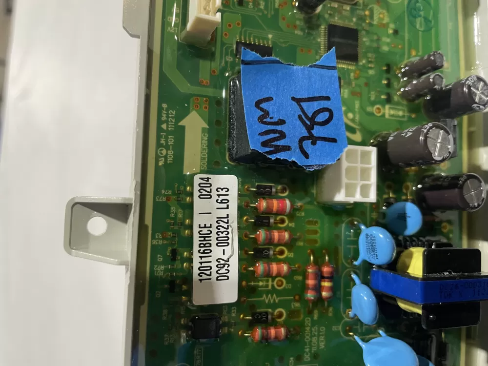 Samsung DC92 00322L Dryer Control Board AZ185037 | Wm781