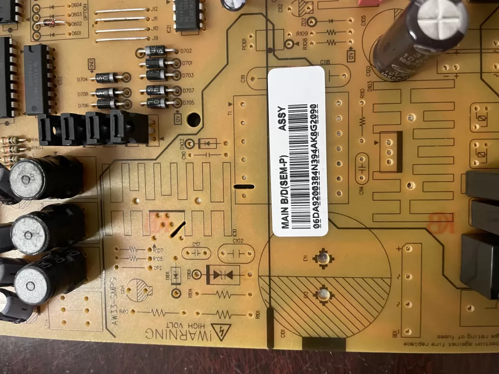 Samsung DA92-00384N Refrigerator Control Board