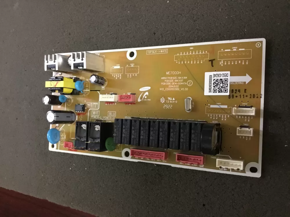 Samsung DE92 03624E Microwave Control Board Panel AZ100675 | NR134