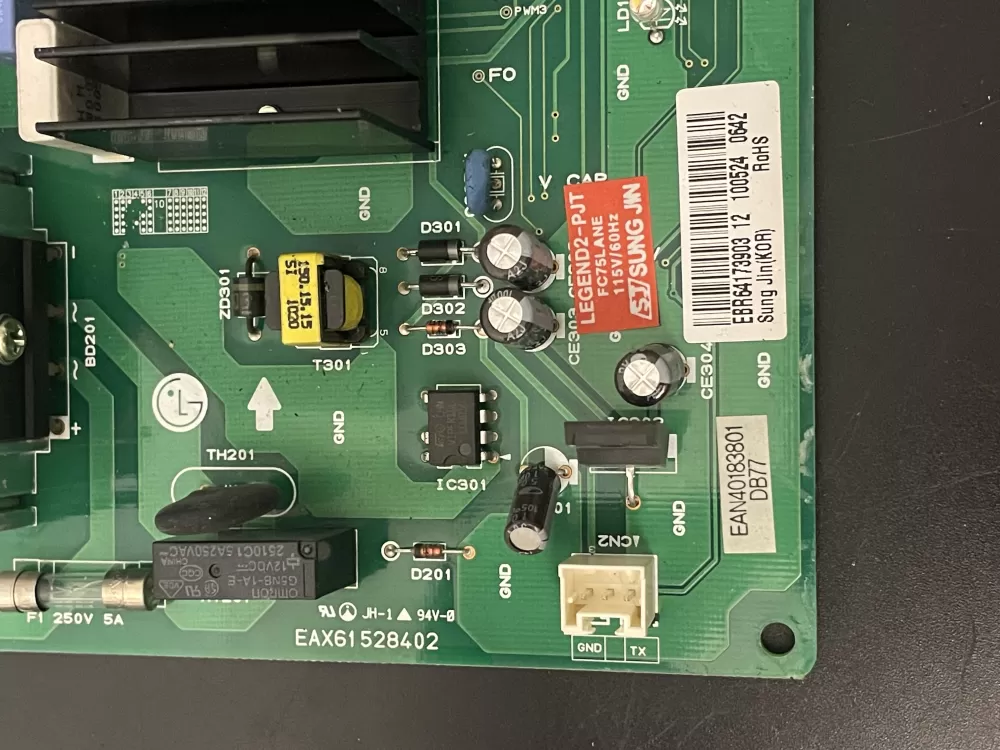 LG Kenmore EBR64173903 Refrigerator Control Board AZ96376 | KM1971