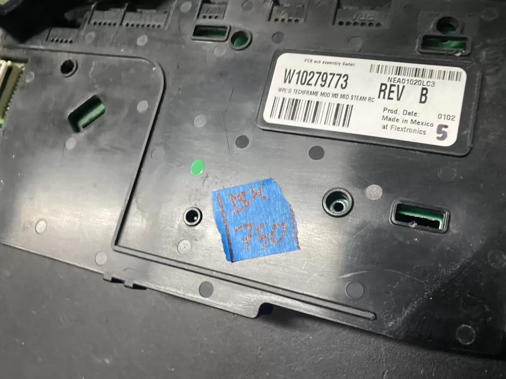 Whirlpool W10279773 Dryer Control Board AZ18706 | BK750