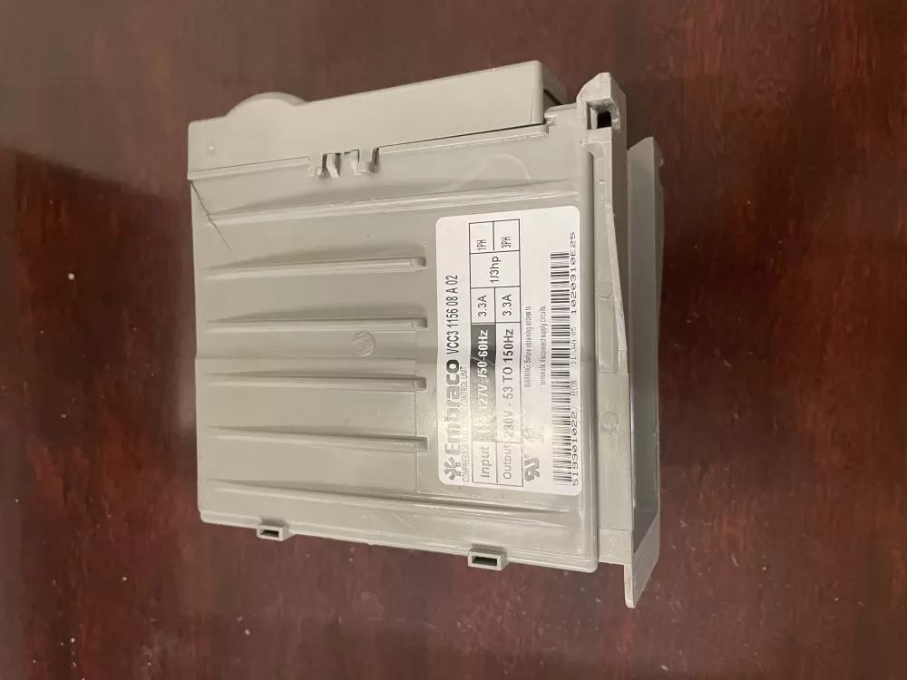 Whirlpool 5193301022  VCC3 1156 08 A 02 Refrigerator Compressor Inverter Control Board