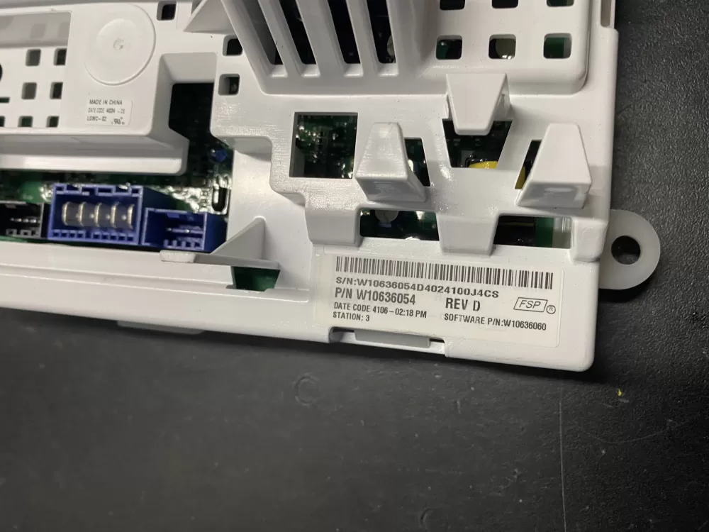Whirlpool  Maytag  Admiral W10636054C W10636054 PS8768904 Washer Control Board