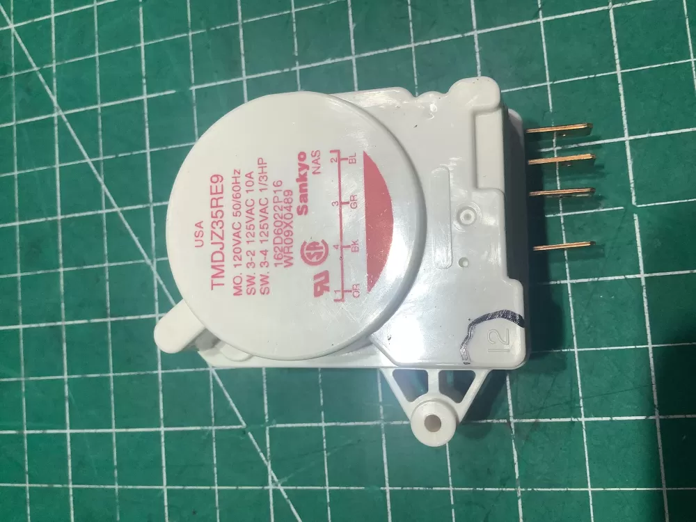 GE WR9X489  AP2061695  162D6022P16  2578  AH310858  EA310858  PS310858  WR09X0427  WR09X0469  WR09X0488  WR09X0489  WR9X427  WR9X469  WR9X488  DFCJZ35RE9 Refrigerator Defrost Timer
