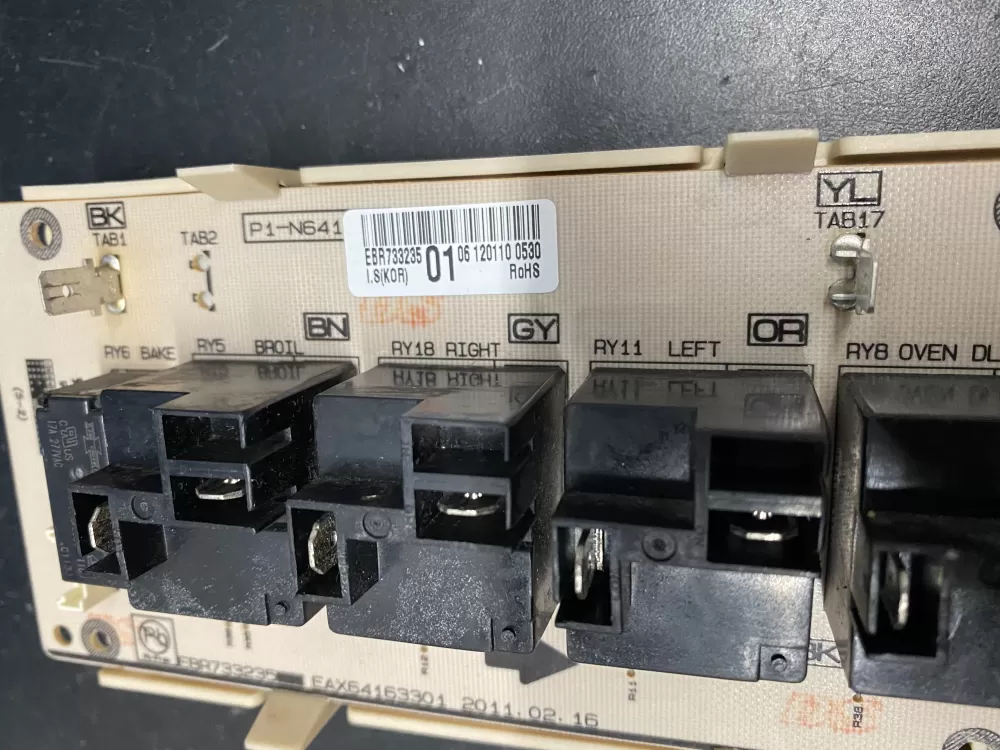 LG EBR73323501 Range Control Board Pcb Power Relay AZ16237 | BK811