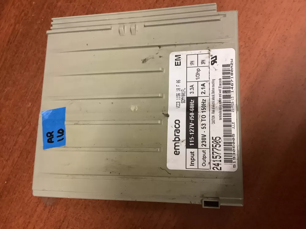 Refrigerator Inverter Board VCC3 1156 QA F 06 241577505 AZ197443 | AR110