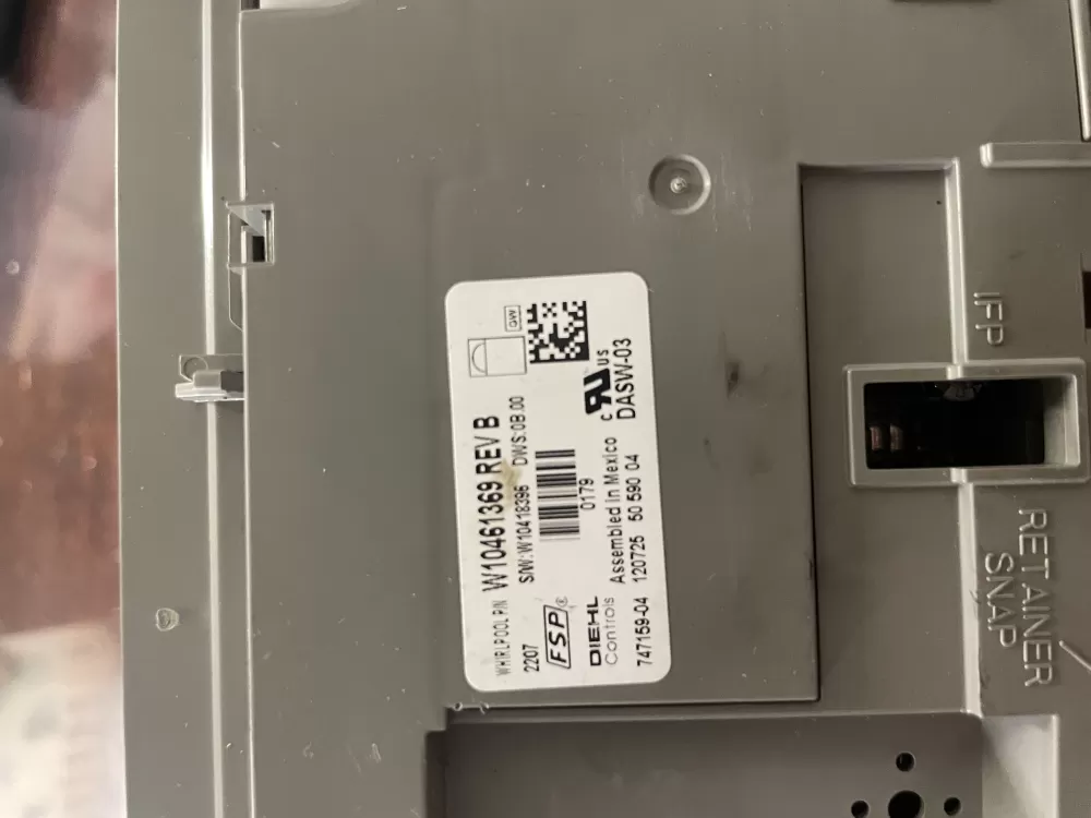 Whirlpool W10352585 W10461369 W10479764 Dishwasher Control Board AZ37404 | Wm441