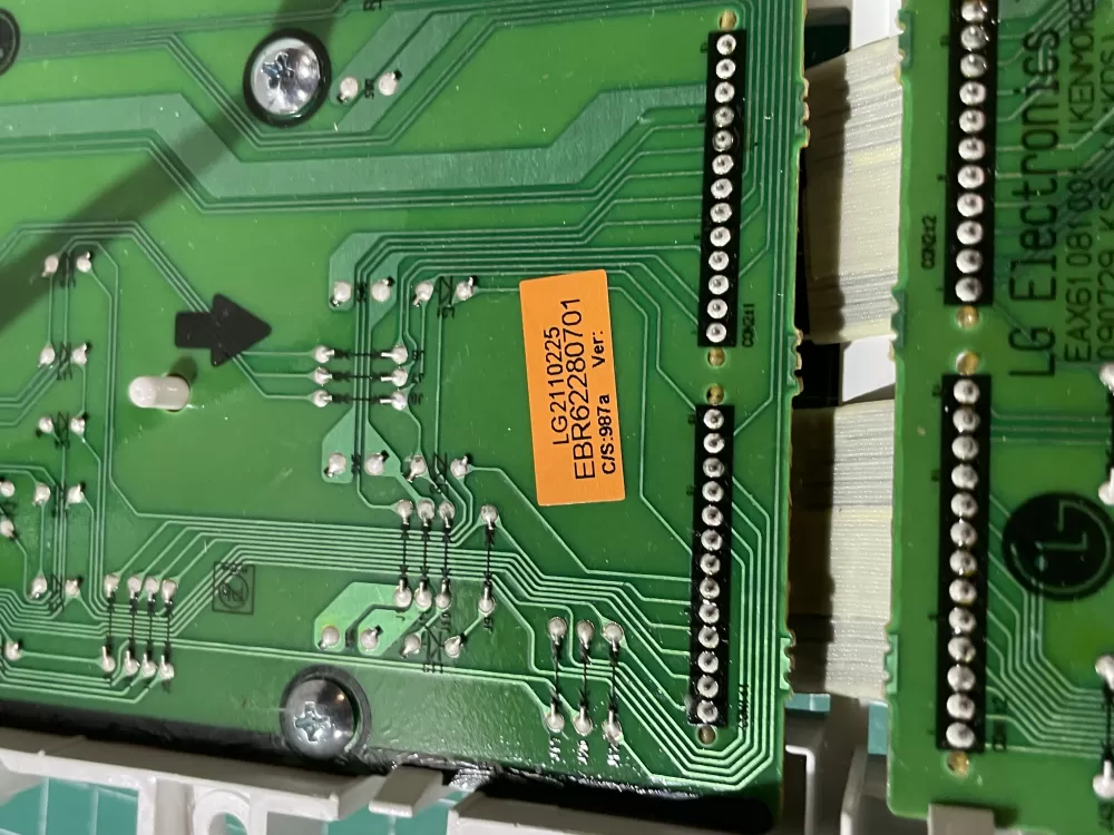 Kenmore LG Whirlpool EBR62280701 Washer Control Board AZ193323 | Wmv884