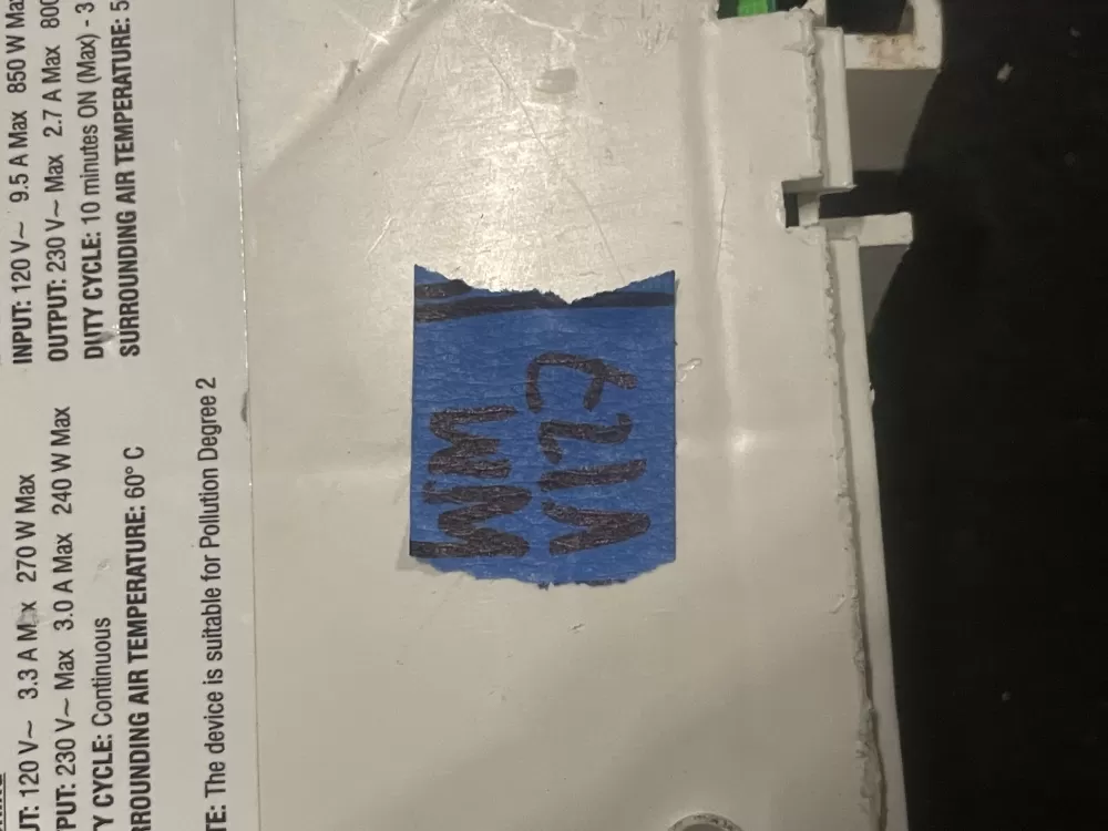 Frigidaire Kenmore Electrolux Washer Motor Control Board AZ27629 | WMV127