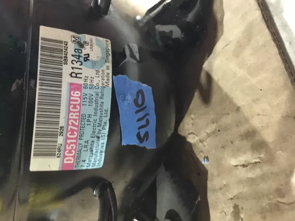  DC51C72RCU6 Refrigerator Compressor AZ97366 | Sl110