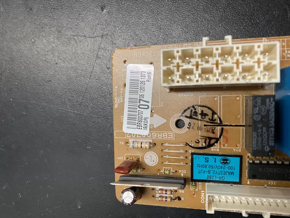 LG EBR60070703 EBR60070707 Refrigerator Power Control Board AZ23367 | BK1088