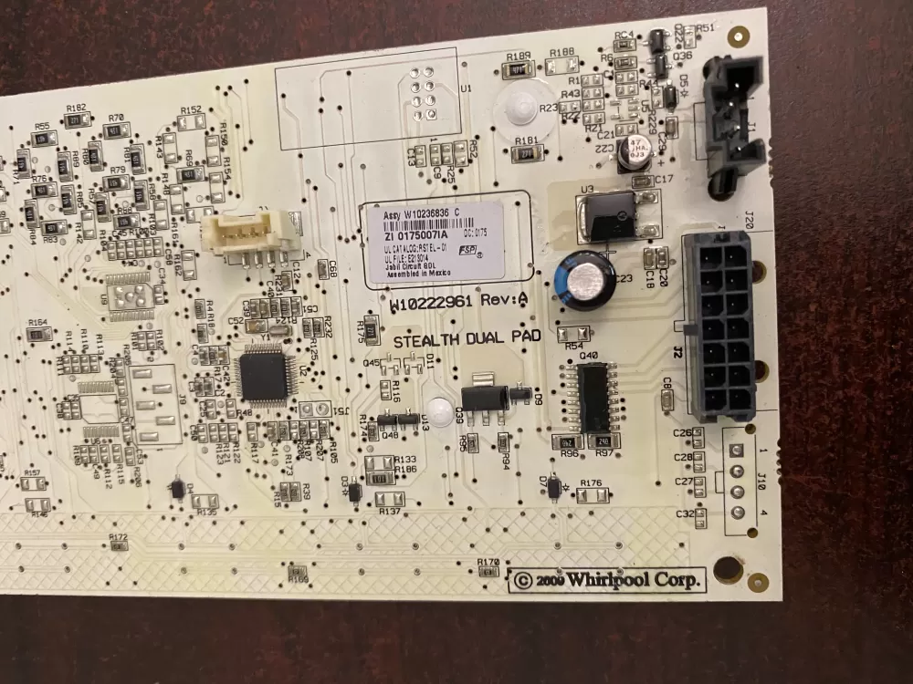 Whirlpool W10222961 Refrigerator Display Control Board UI AZ36988 | BK386