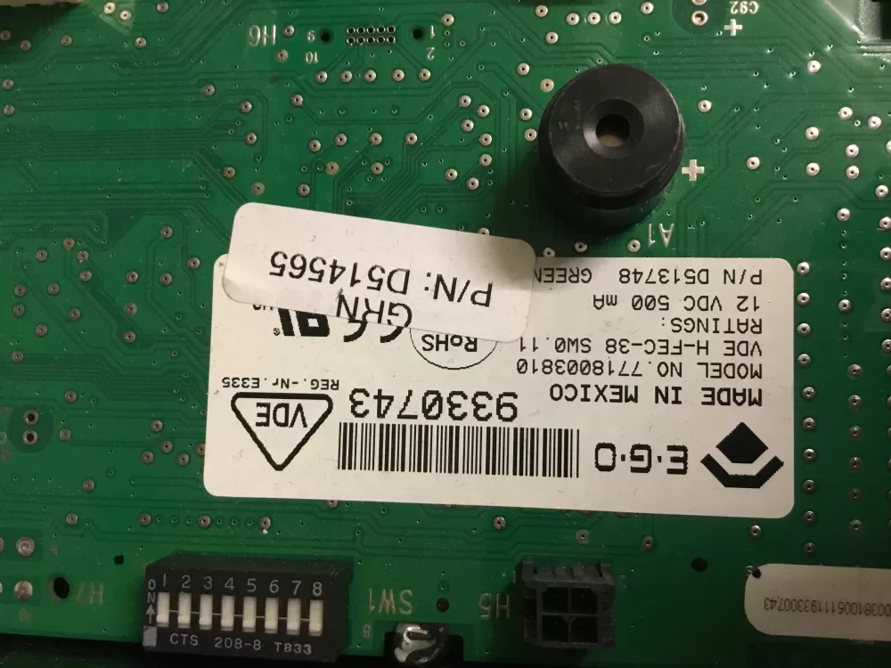 Speed Queen Alliance D513748 D514565 Dryer Main Control Board AZ16298 | NR224