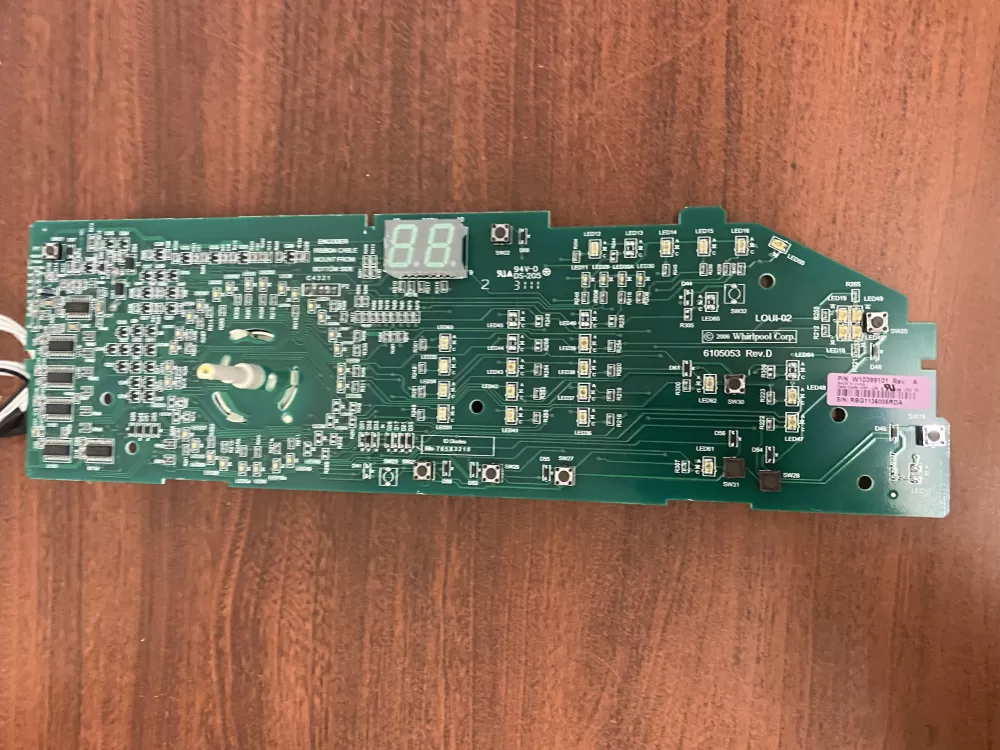 Whirlpool W10399101 Washer Control Board AZ35704 | BK298