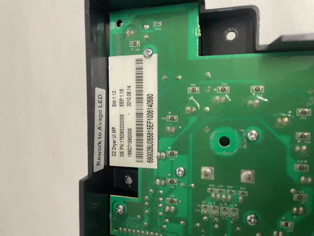 GE 175D6322G005 189D7159G005 Dryer Control Board AZ206152 | KMV531