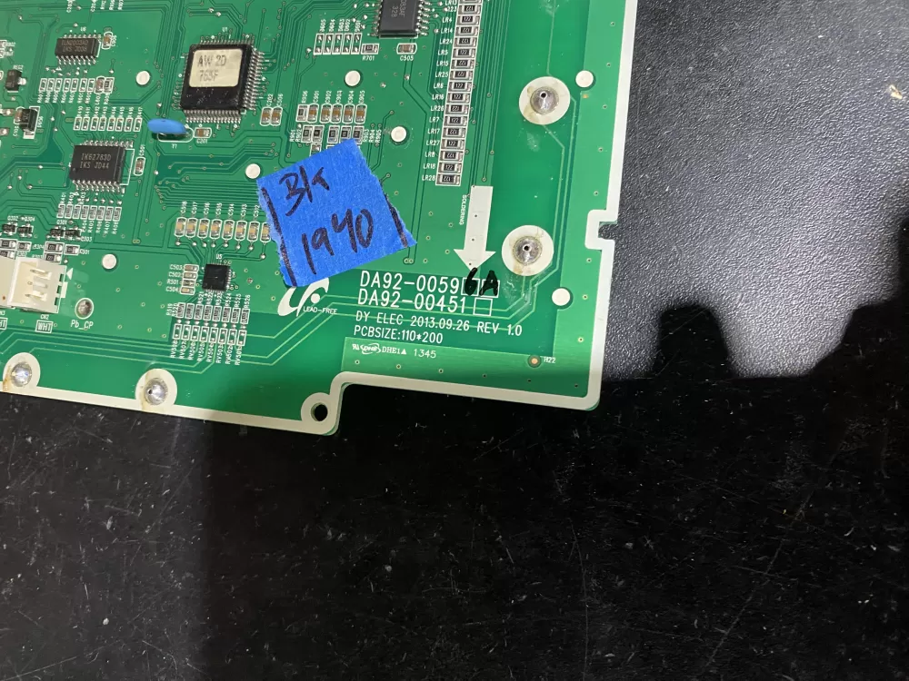 Samsung DA92-00596A Refrigerator Dispenser Control Board AZ62102 | BK1940