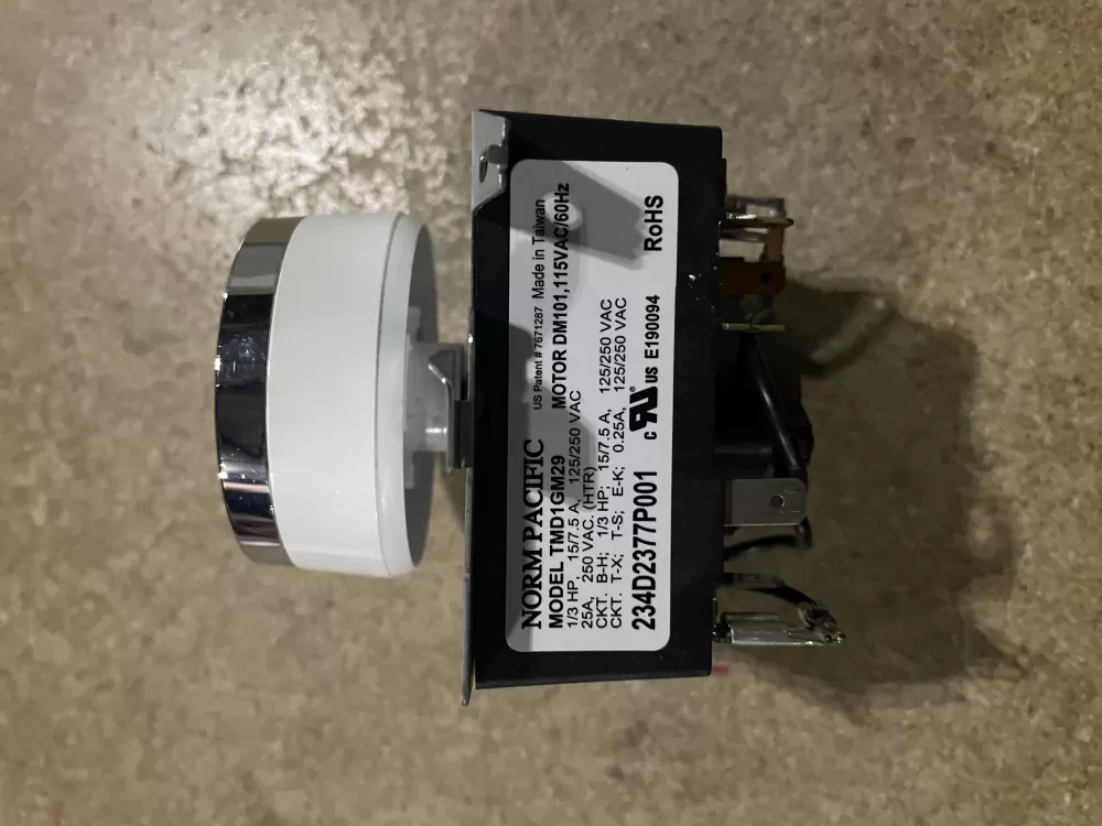 General Electric AP6027534 WE04X24551 PS11759041 234D2377P001 Dryer Timer