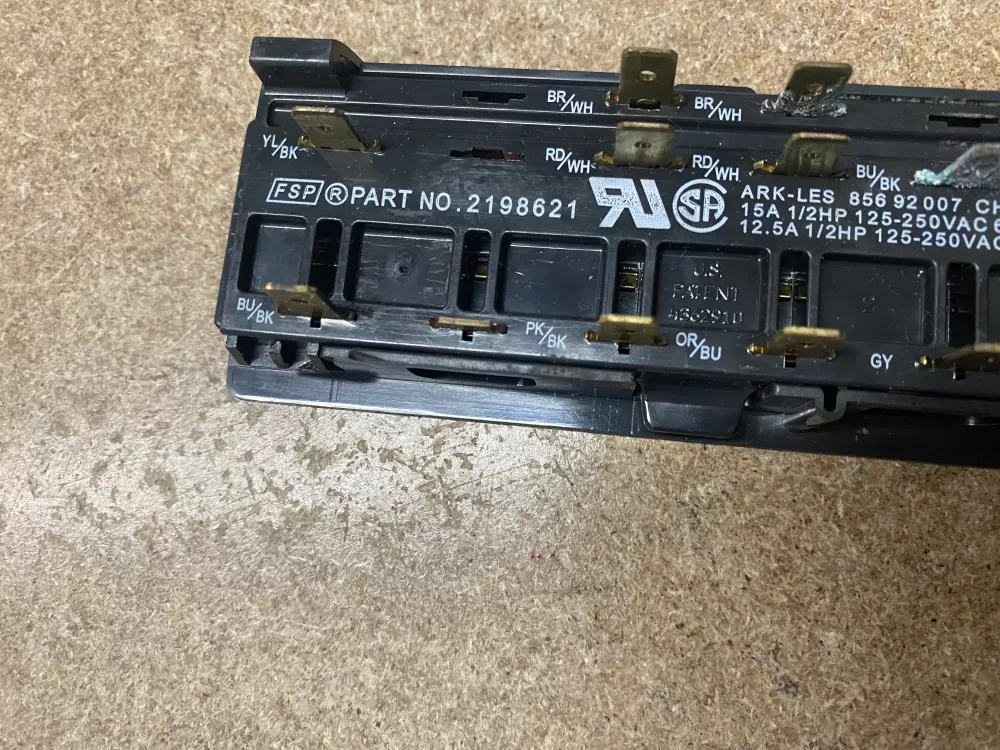 Whirlpool Maytag 2198621 Refrigerator Control Board Dispenser AZ7817 | BK1630