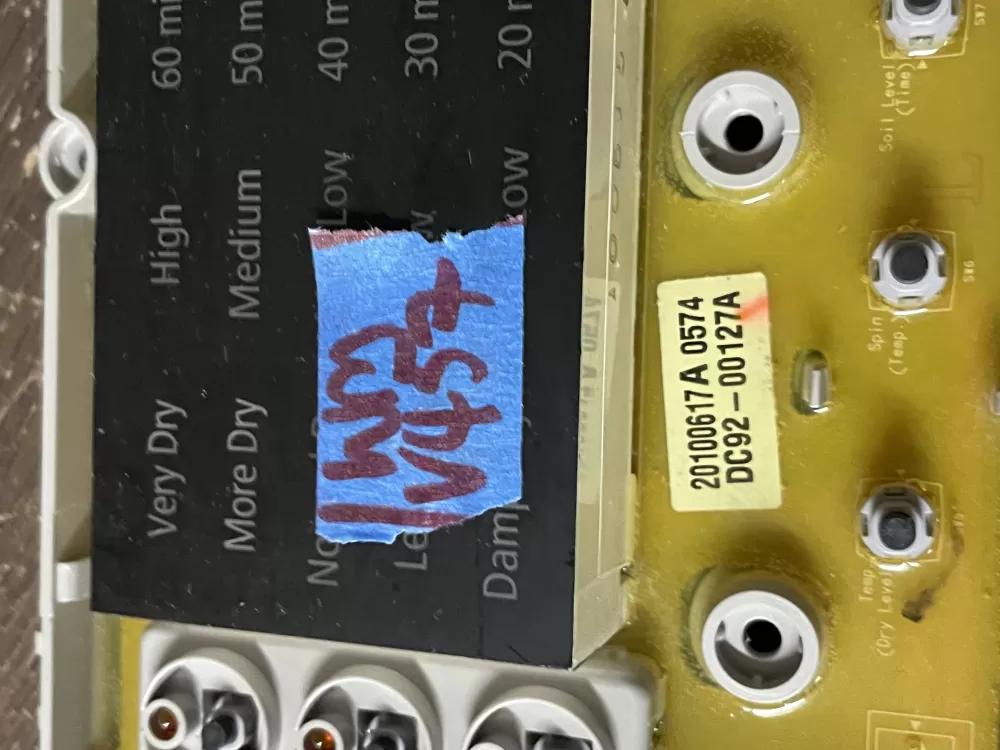 Samsung DC92 00127A Dryer Control Board AZ50453 | Wmv457