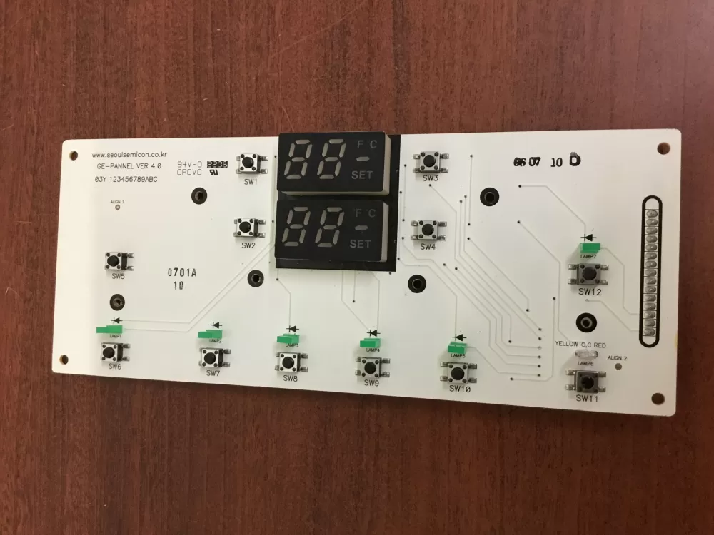 GE 123456789ABC Refrigerator Main Control Board