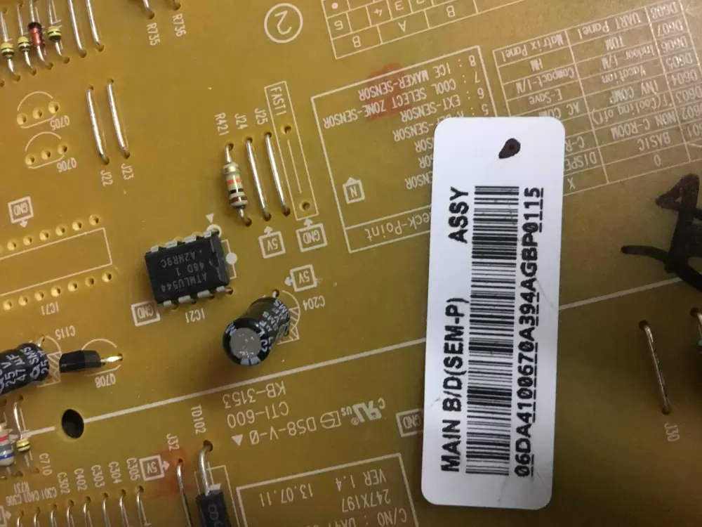 Samsung DA41-00670A Refrigerator Main Control Board PCB AZ23464 | NR111