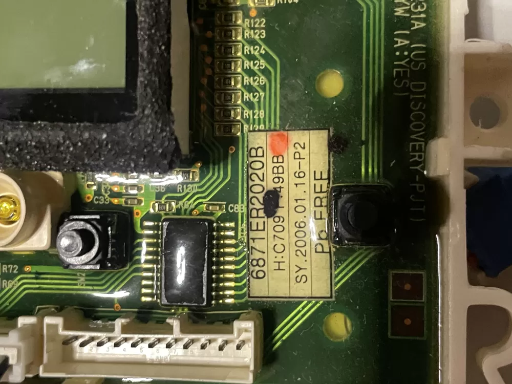 LG 6870EC9236A 6871ER2020B Washer Control Board AZ30780 | WM200
