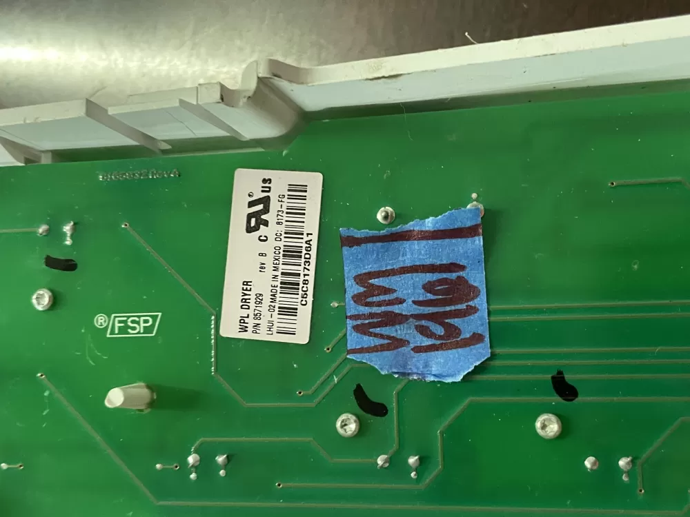 Whirlpool 8571929 8571954 8571955 Dryer Control Board AZ54494 | Wm1961