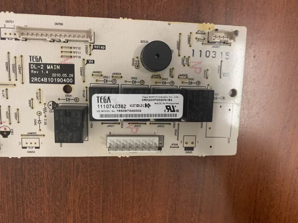 GE 165D9734G003 Dishwasher Control Board AZ44558 | BK1761