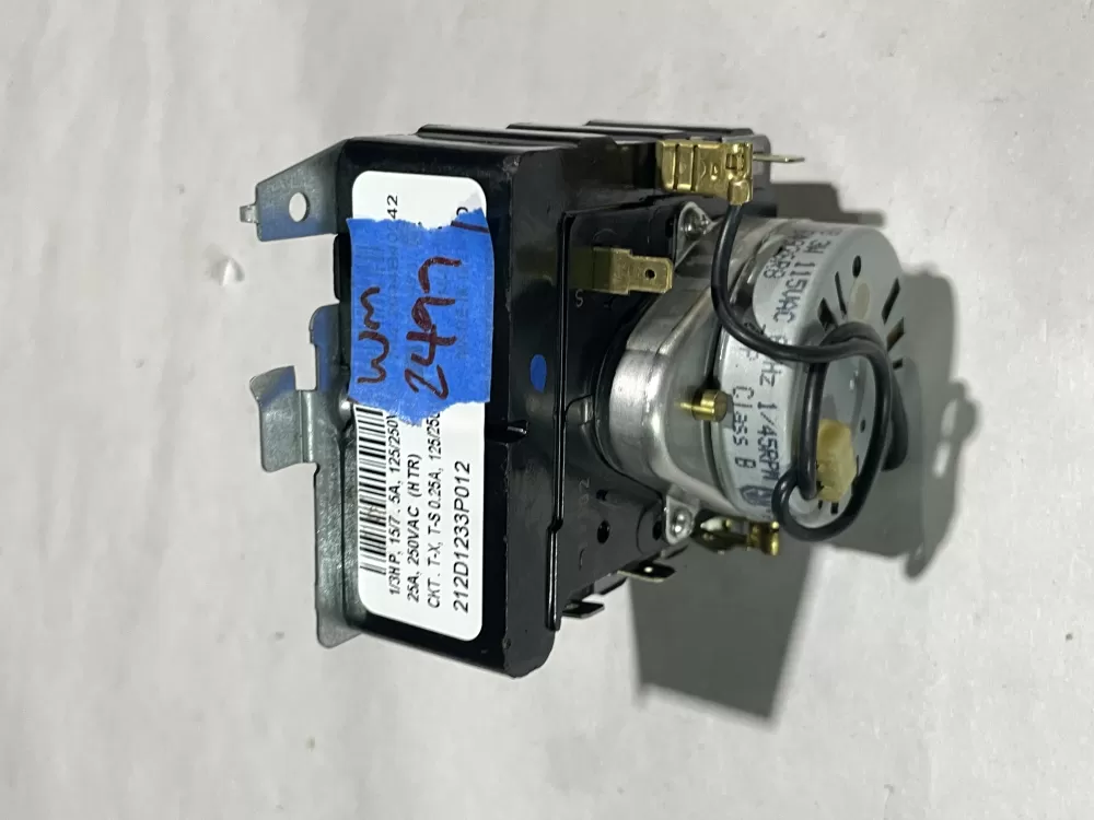 GE 212D1233P012 WE4M364 Dryer Timer AZ153386 | Wm2499