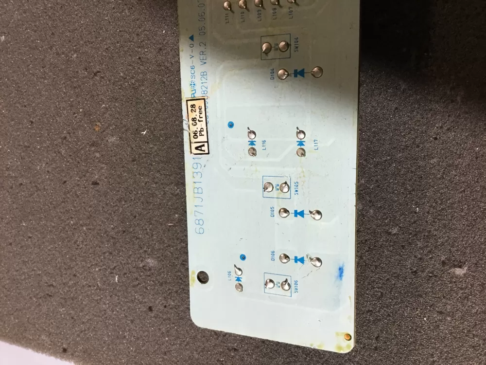 LG Kenmore 6871JB1391B Refrigerator Control Board AZ101489 | NR612