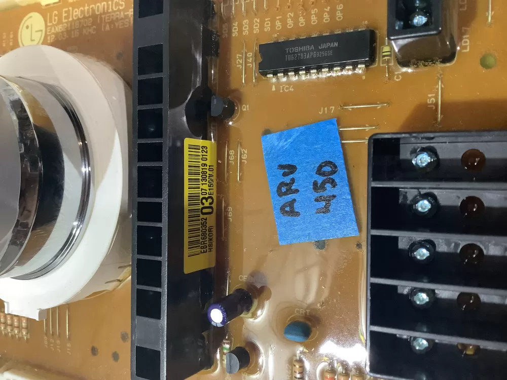 LG Kenmore EBR68035203 EAX62118702 Dryer Display Control Board AZ200003 | ARV450