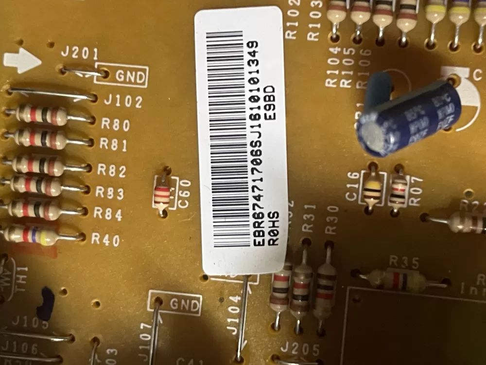 LG EBR67471706 Microwave Control Board Power