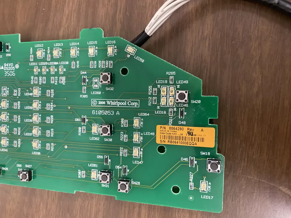 Whirlpool  Maytag  Kenmore 8564290 8565349 Washer Control Board