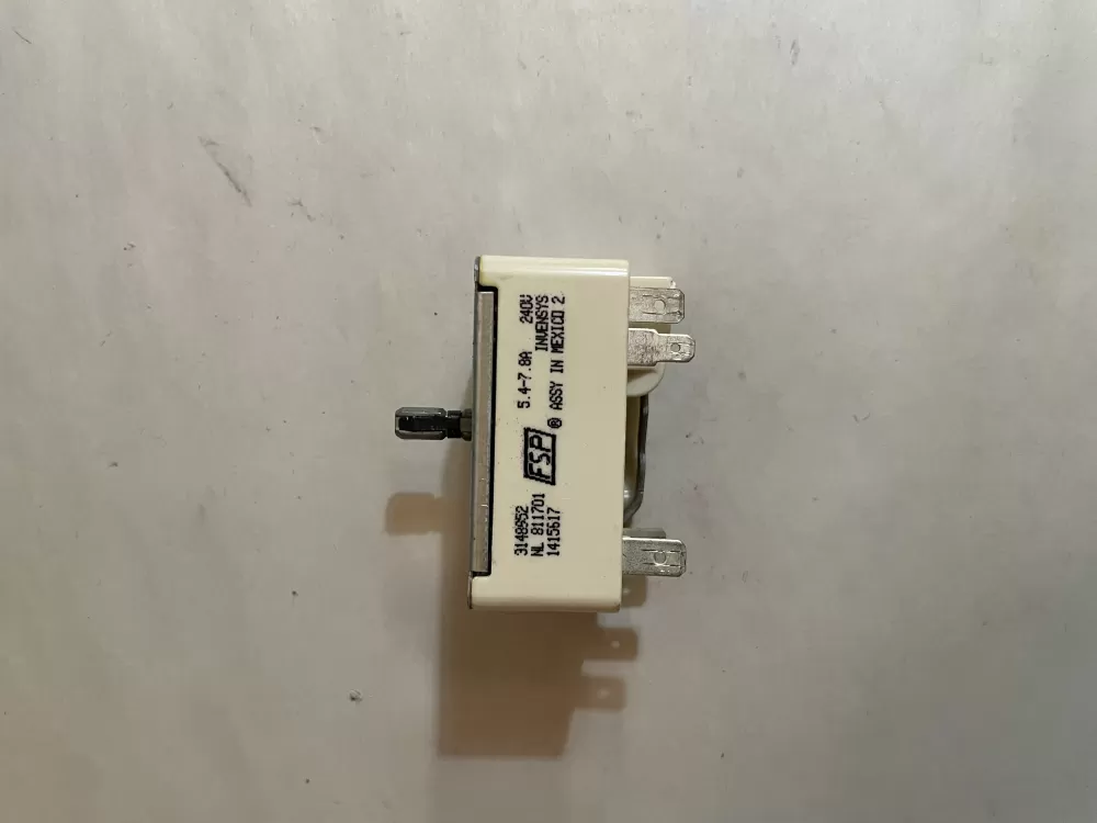 Amana  Estate  Kenmore  Kitchen Aid  Magic Chef  Maytag  Roper  Whirlpool 3148952 WP3148952 Range Infinite Burner Switch