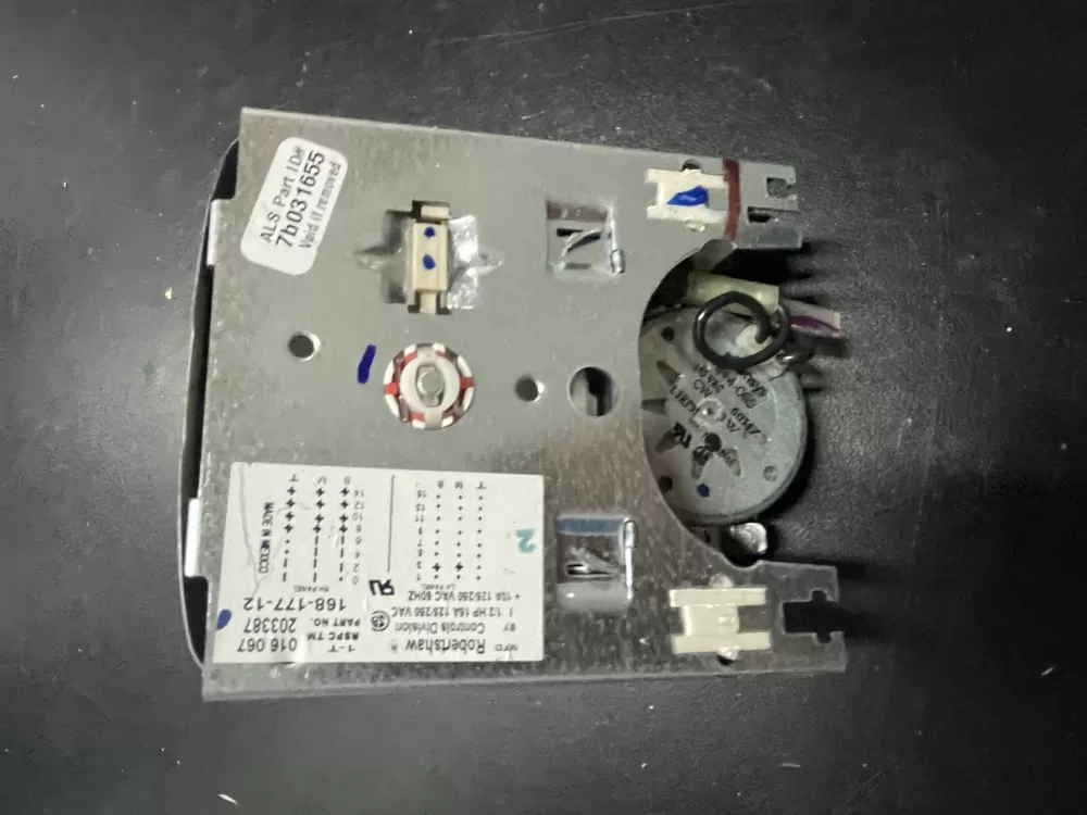  168 177 12 203387 Washer Robertshaw Timer AZ14631 | 919