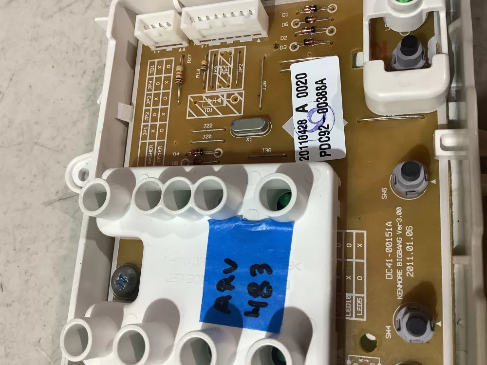 Samsung Washer Control Board PDC92-00388A AZ200021 | ARV483