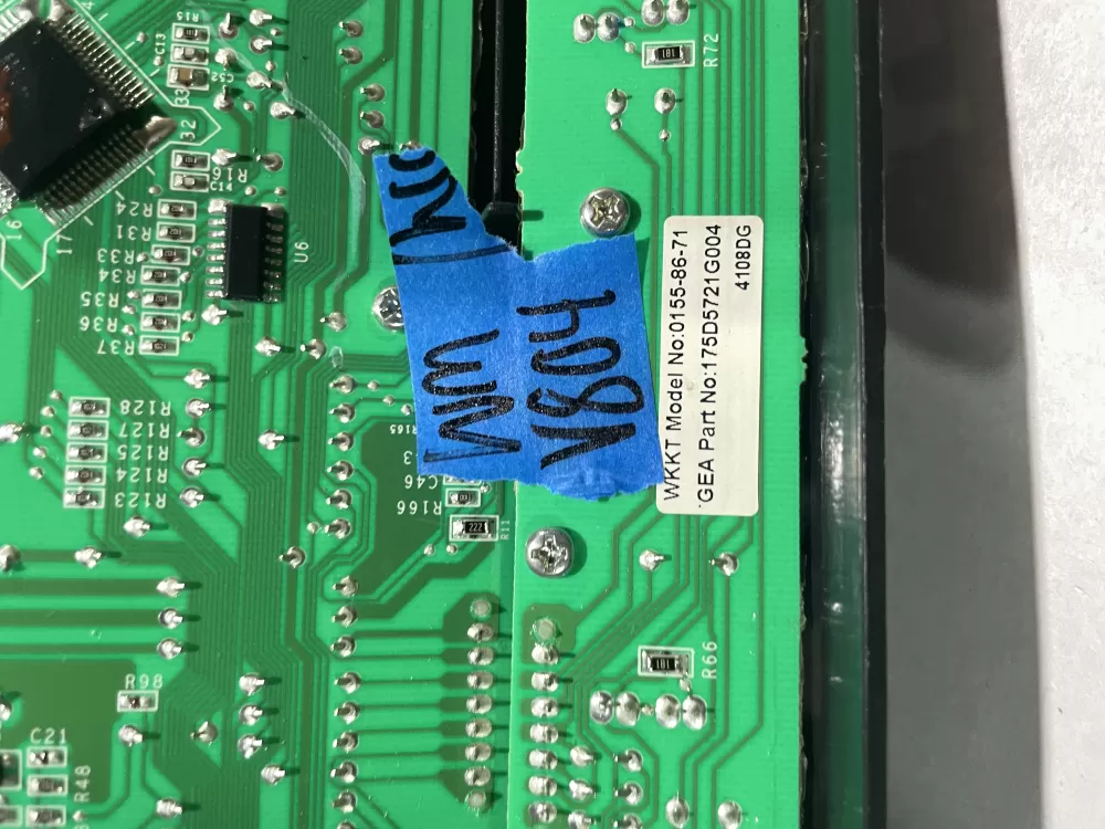 GE 175D5721G004 WH12X10387 Washer Control Board Interface AZ158223 | Wmv804