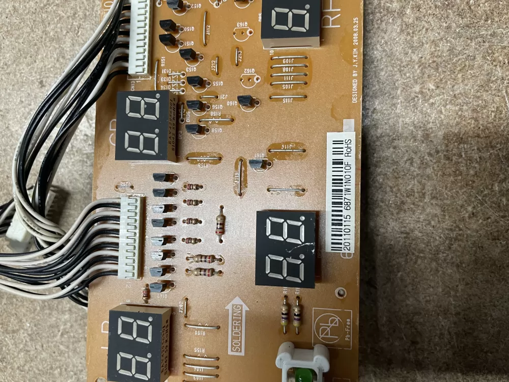 LG AP4512224 6871W1N010F PS3530114 Range Oven Control Board AZ12518 | KM1613