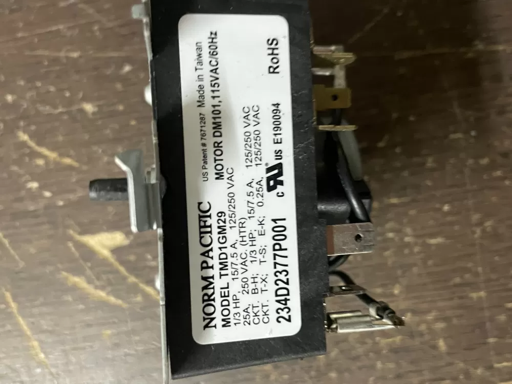 GE AP6027534 WE04X24551 PS11759041 234D2377P001 Dryer Timer AZ43756 | Wm1455