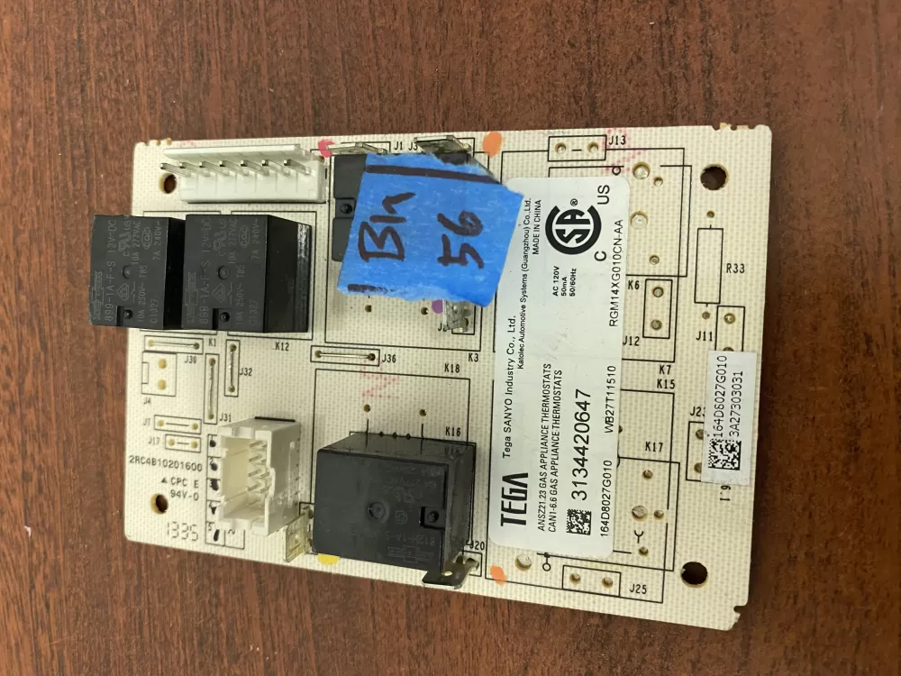 GE 164D8027G010 WB27T11510 Range Control Board AZ37190 | BK56