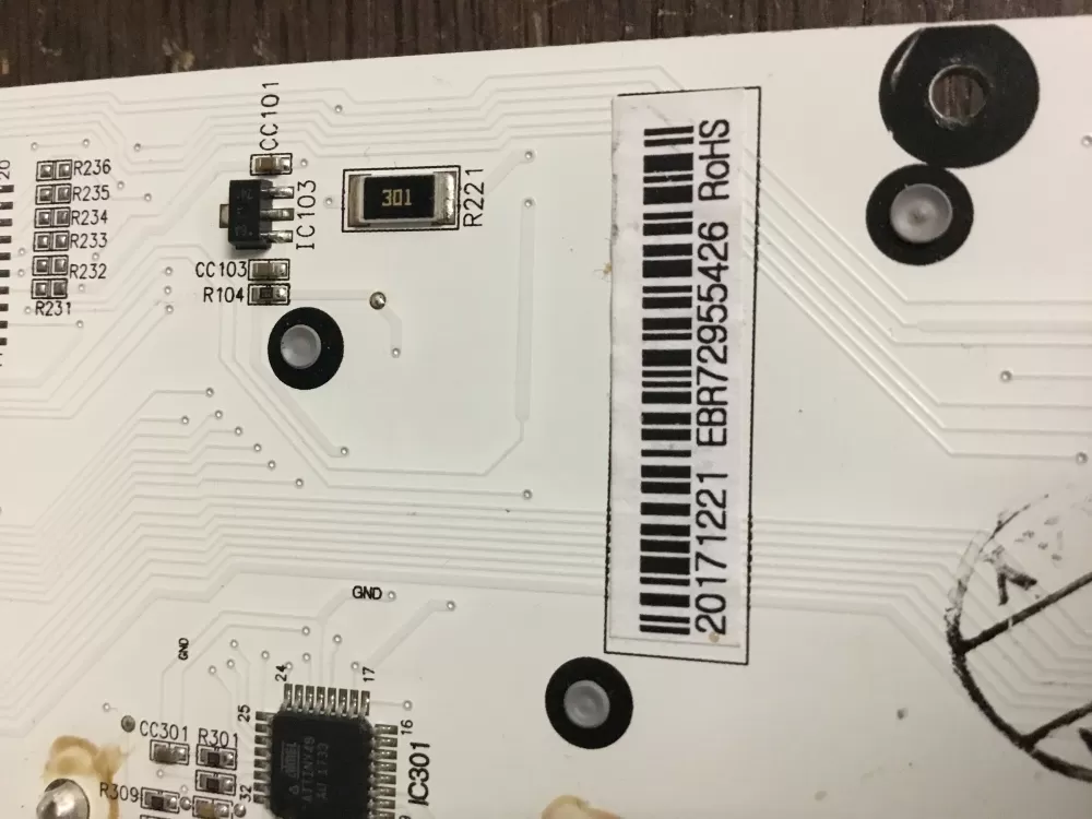 LG EBR72955422 EBR72955426 Refrigerator Control Board AZ17334 | NR202