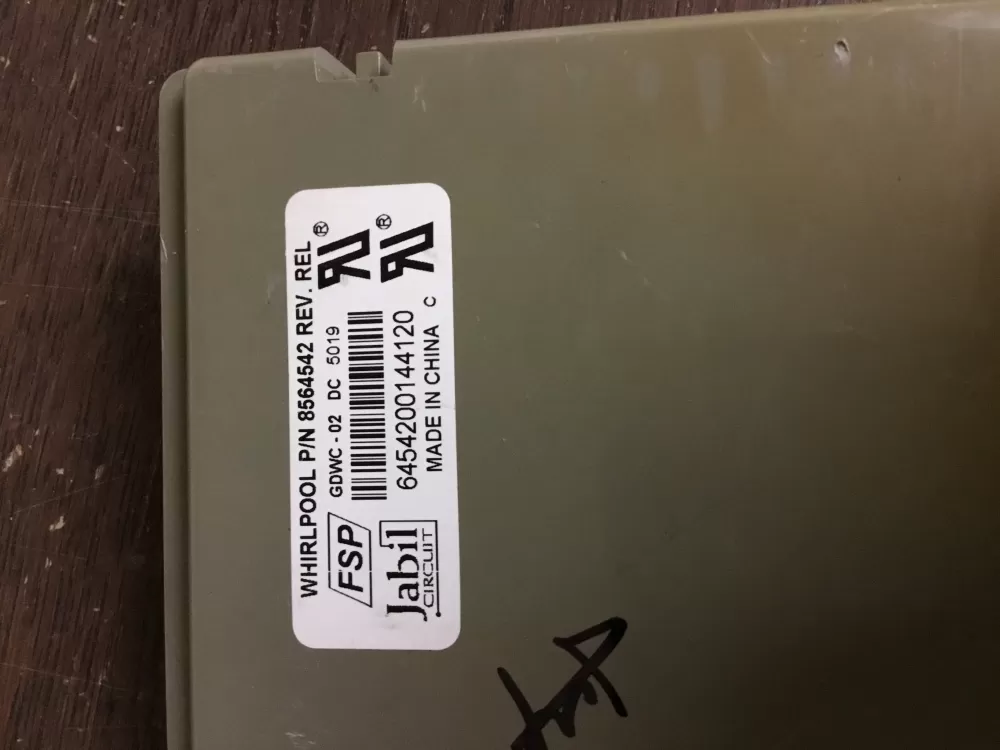 Whirlpool KitchenAid Kenmore WP8564543 Dishwasher Control Board AZ13333 | NR546