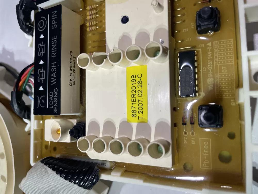 LG 6870EC9230A 6871ER2019B Washer Control Board AZ147145 | Wmv369