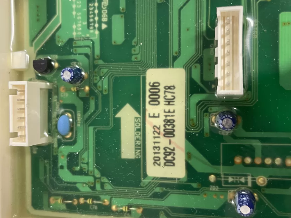 Samsung DC92 00381E Washer Control Board AZ83804 | Wmv476